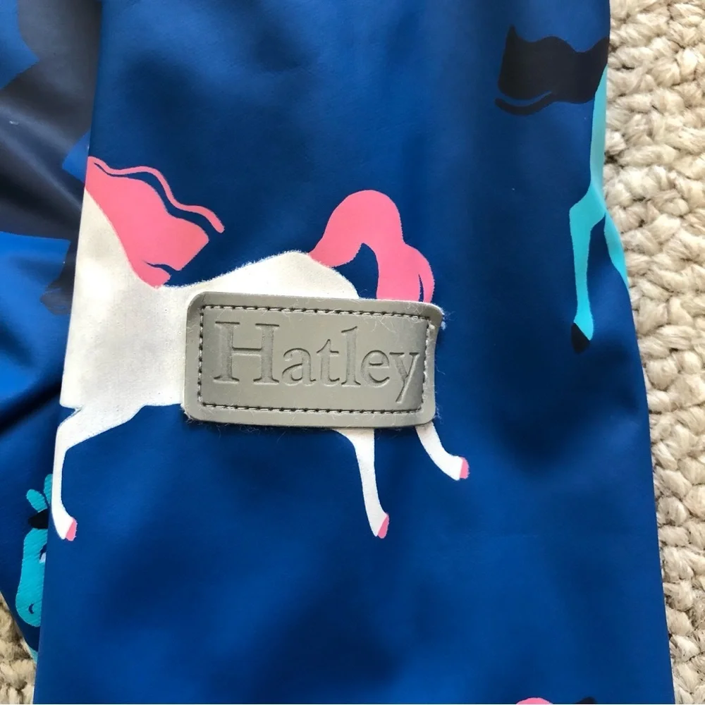 Hatley Baby Girls Prancing Horses Terry Lined Rain Jacket